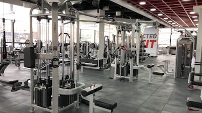 Immaculate gym space with sanitized surfaces and equipment for a hygienic workout