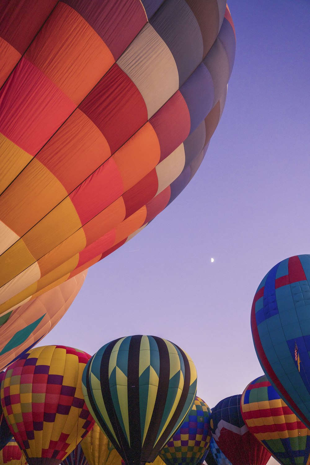 assoted-color of hot air balloons