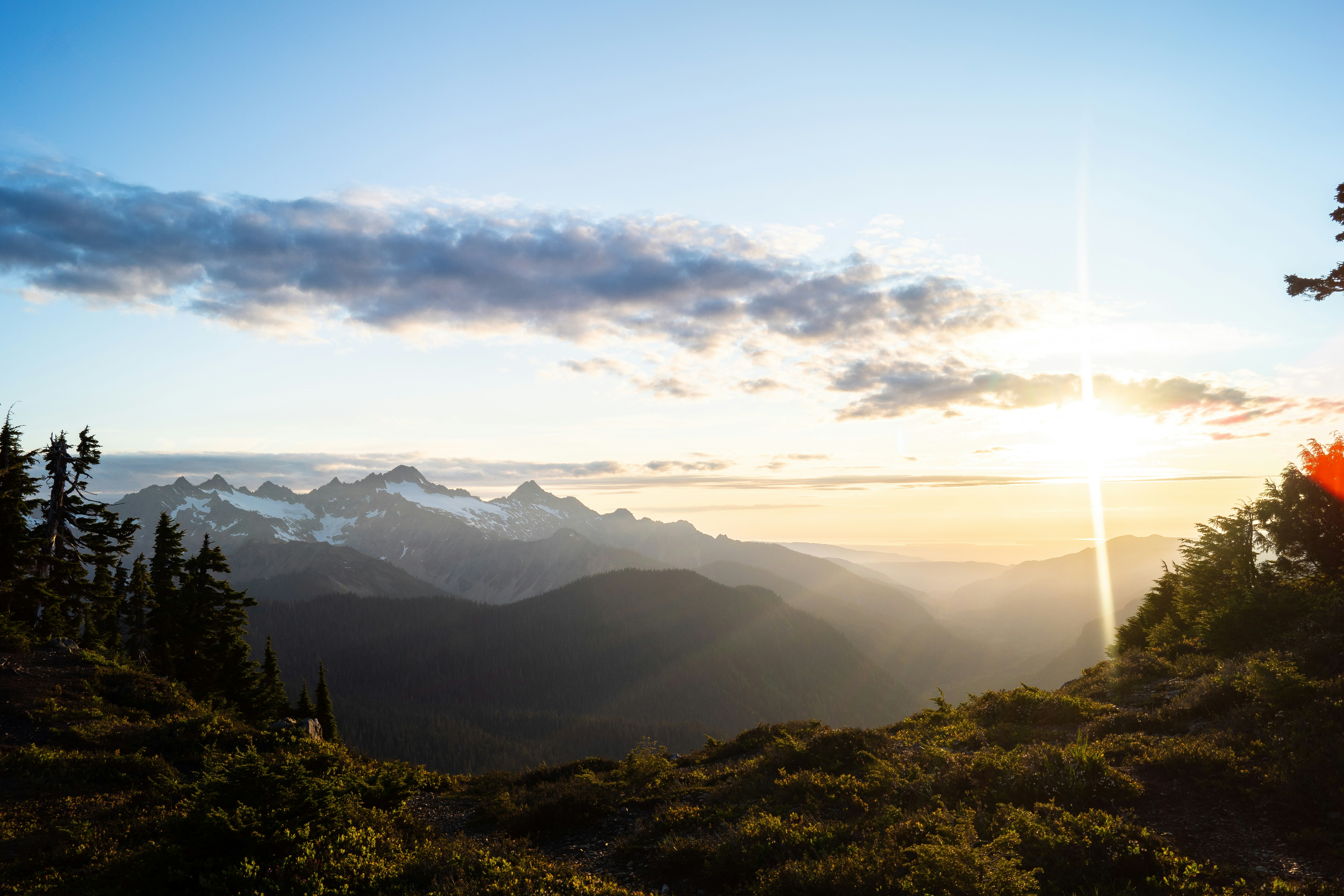 snow-capped mountain during daytime