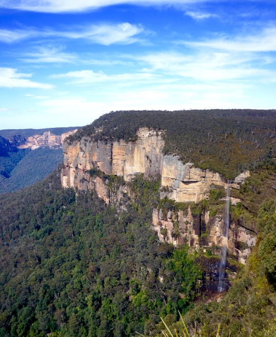 cliff during daytime in Blue Mountains Australia