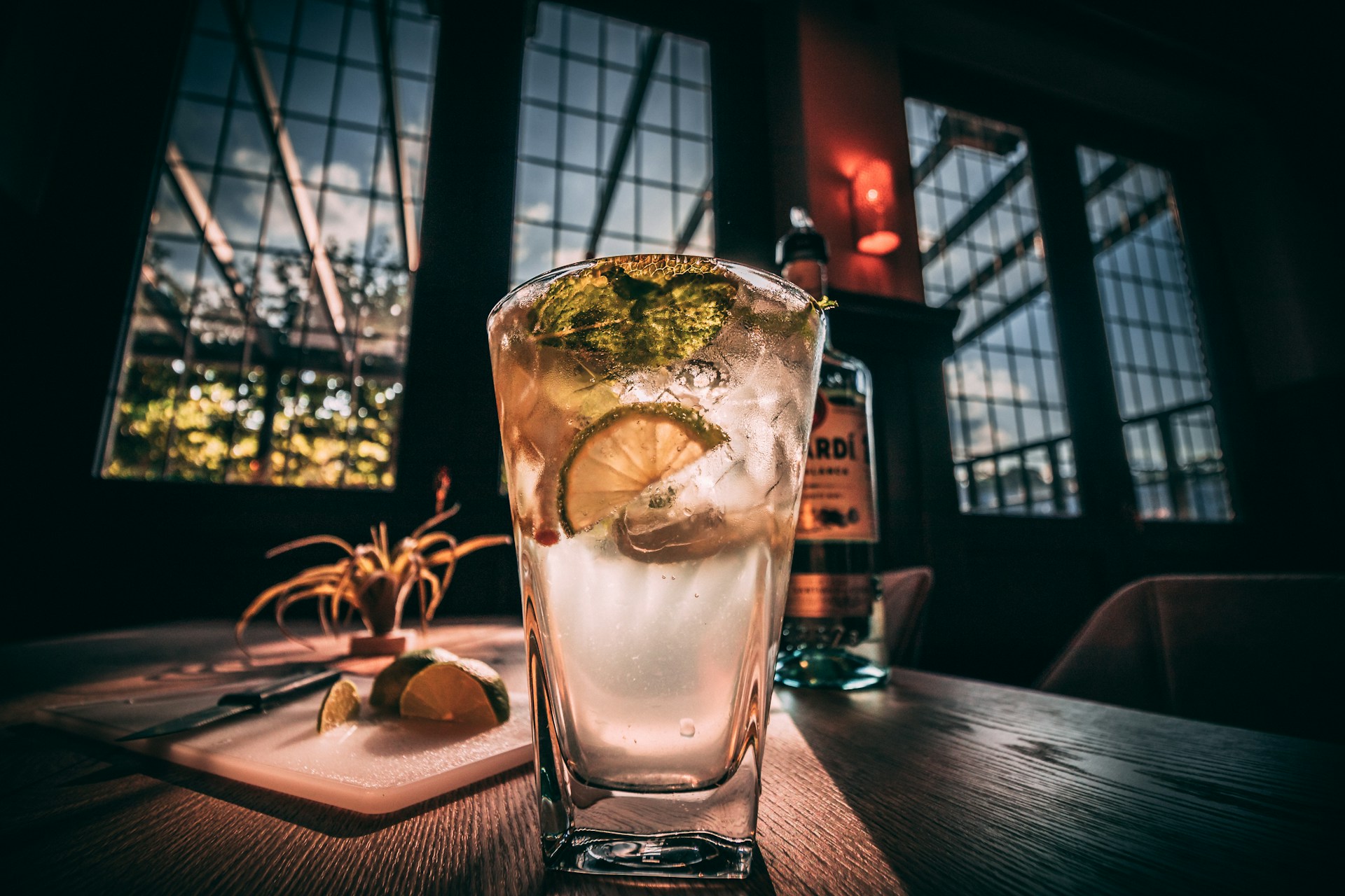 clear glass cup on wooden surface