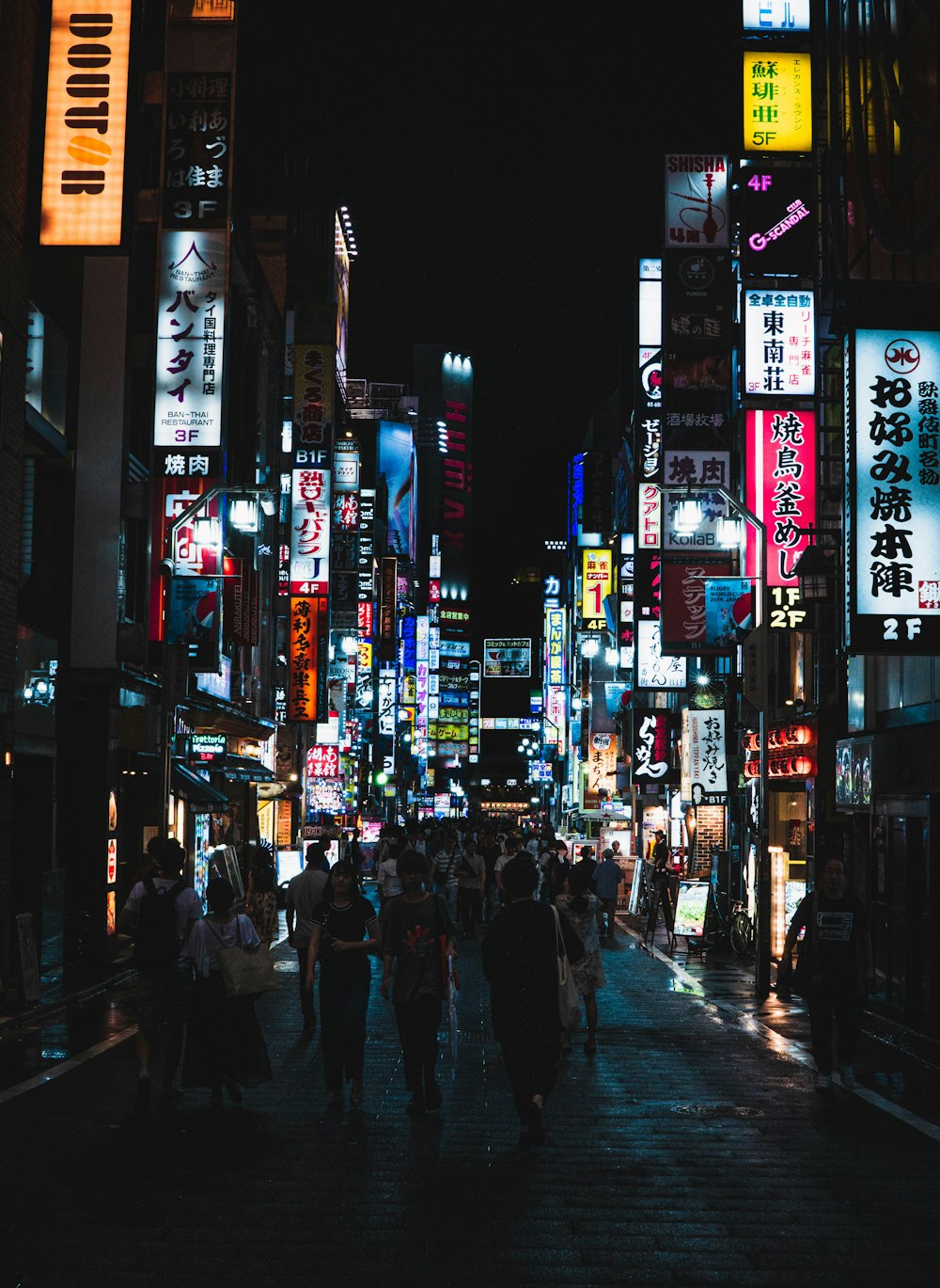 people gathering near outdoor during nighttime