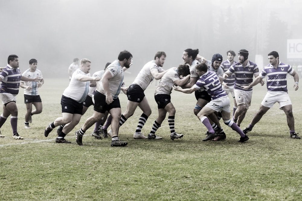 men playing rugby