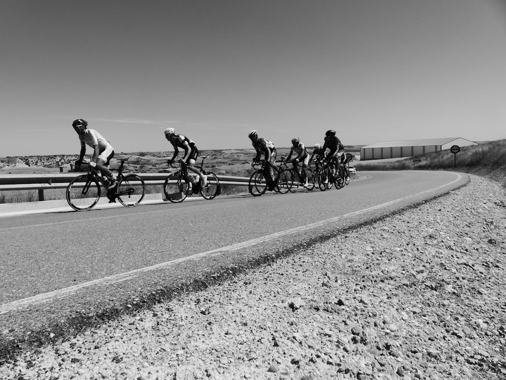 men riding on bikes