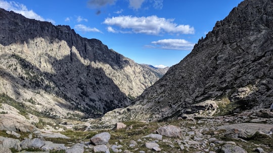 brown hills in Regional Natural Park of Corsica France