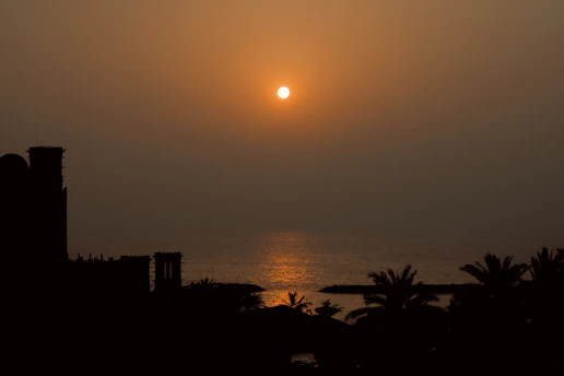 A warm sunset over the peaceful Mediterranean coastline near Cyprus, symbolizing hope and faith.