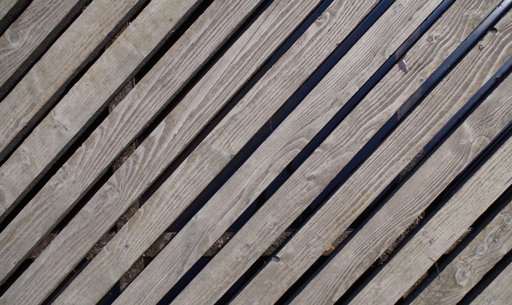 brown wooden deck