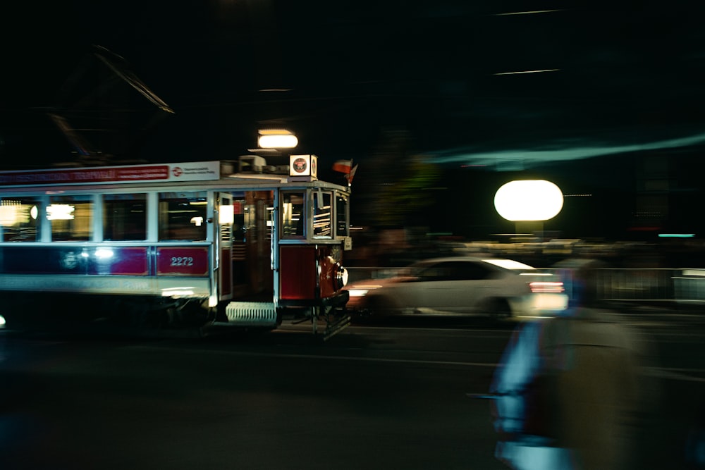 red and white train