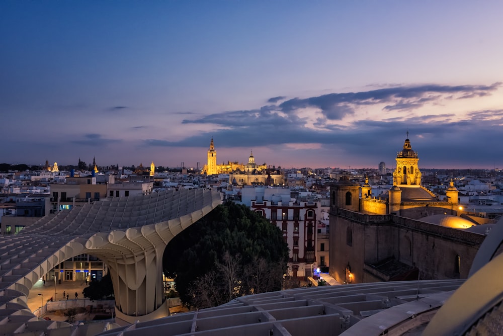 high-angle photo of cityscape