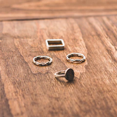 gold-colored ring