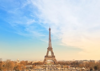 the eiffel tower towering over the city of paris