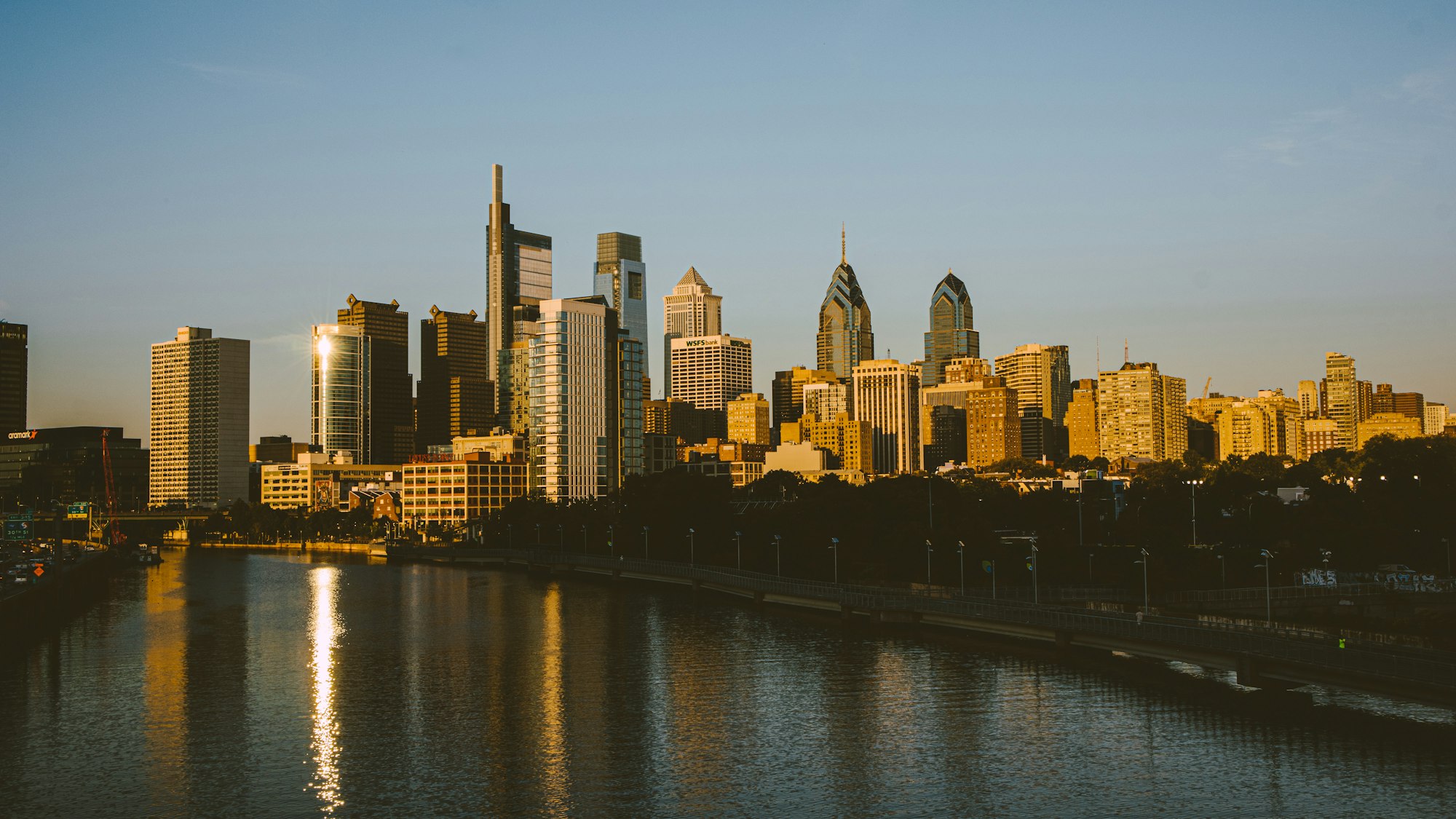 Walking in Philadelphia with Helena