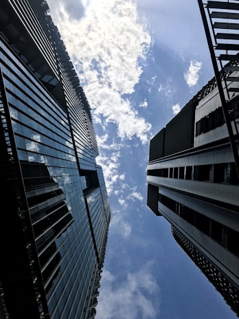 concrete buildings under clear blue sky