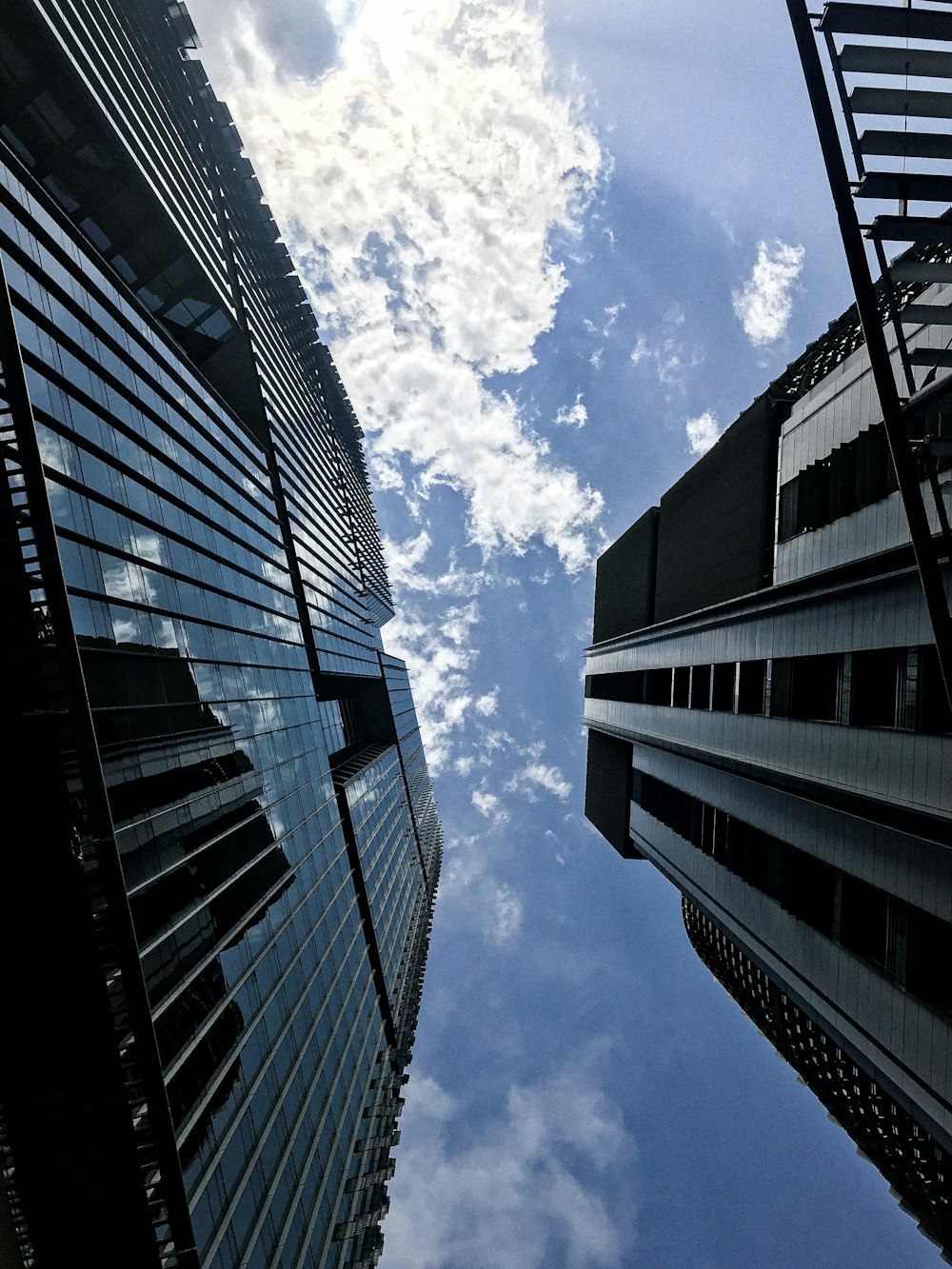 concrete buildings under clear blue sky