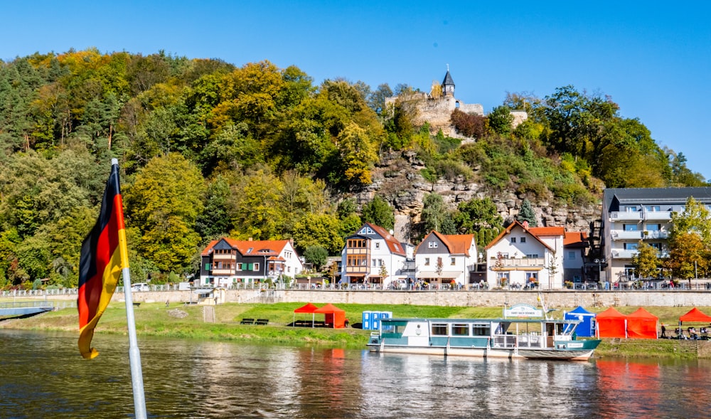 houses beside river