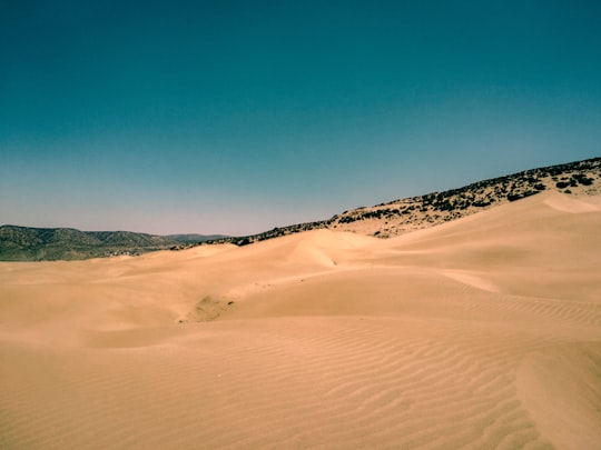 brown desert under blue sky in Essaouira Province Morocco