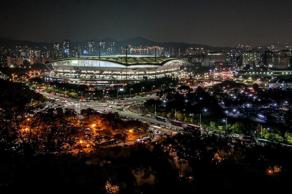 aerial photograph of city