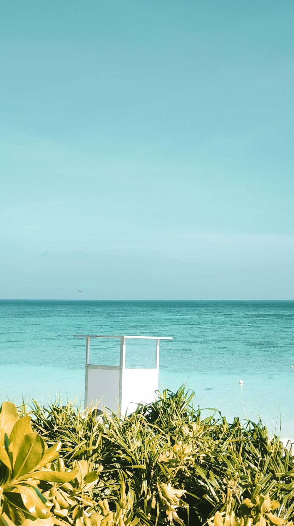 white wooden structure on beach