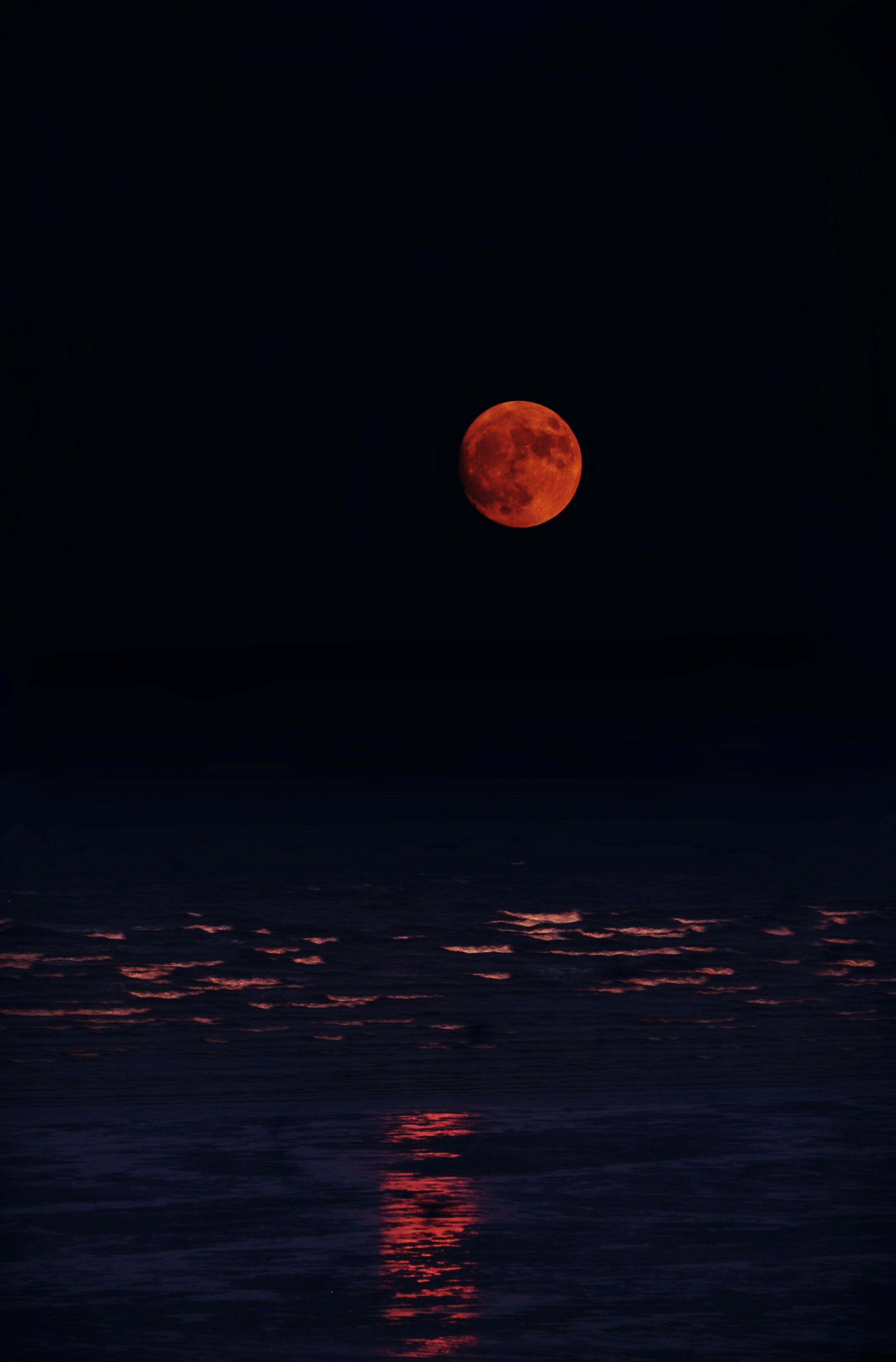 Karachi Sea view, while the moon is dancing above the water!
