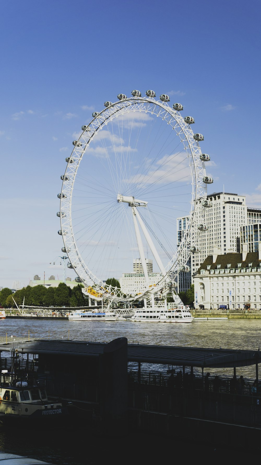 white ferris wheel