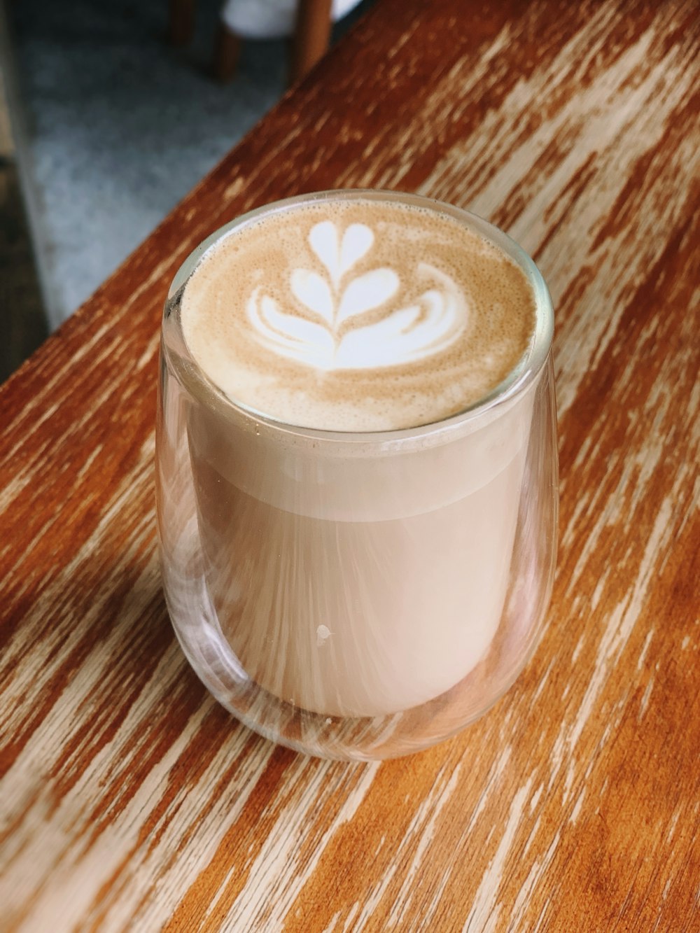 clear drinking glass with espresso