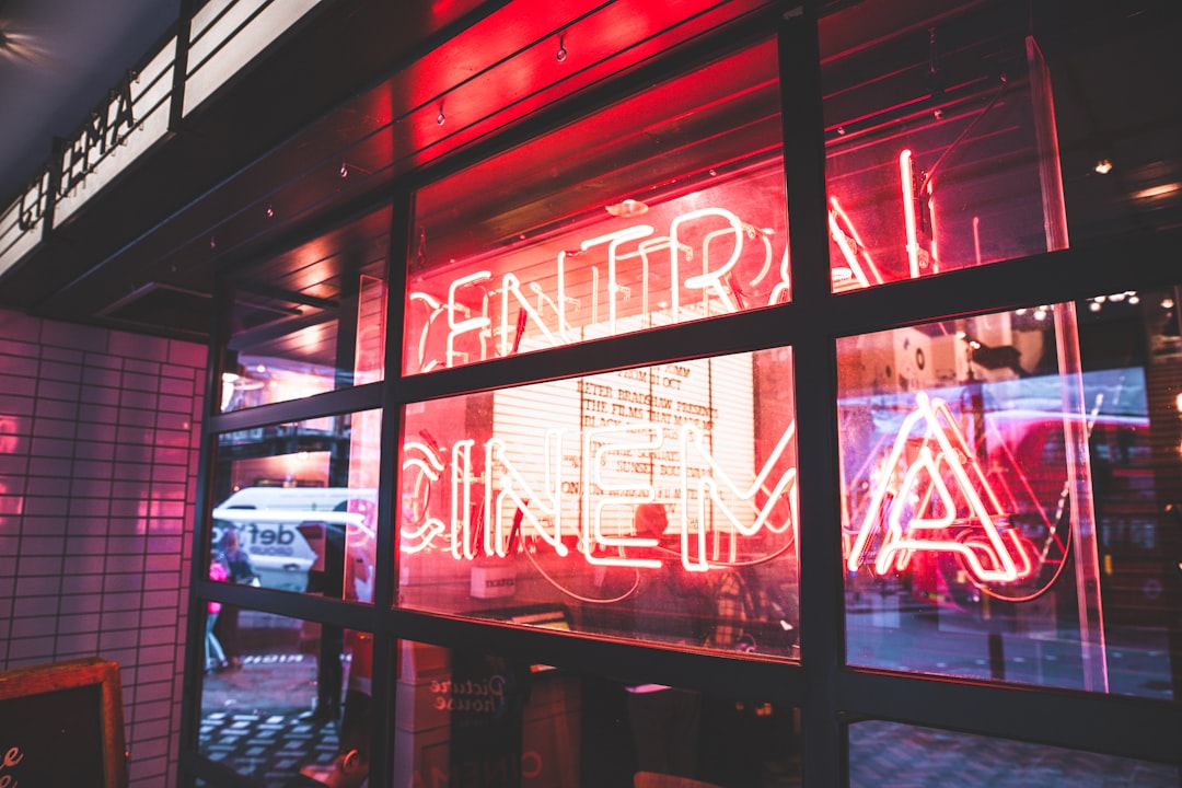 red neon light signage