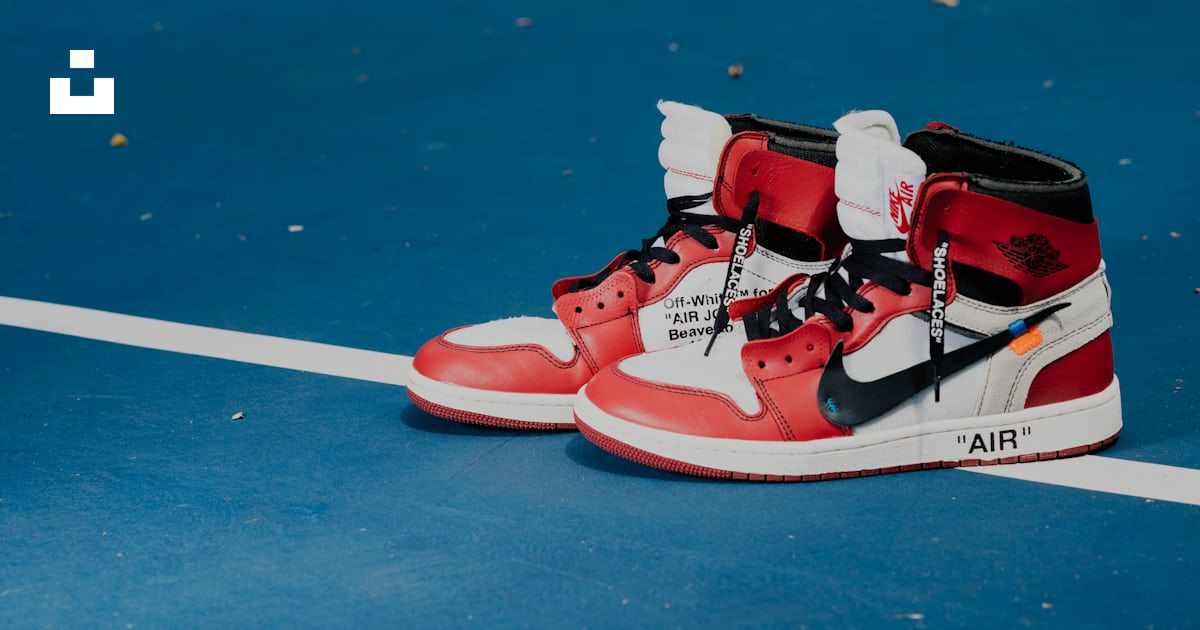 Red-and-white Nike Air Jordan 1 shoes photo – Free Clothing Image on ...