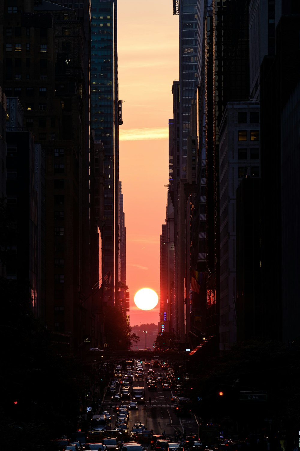 silhouette of buildings