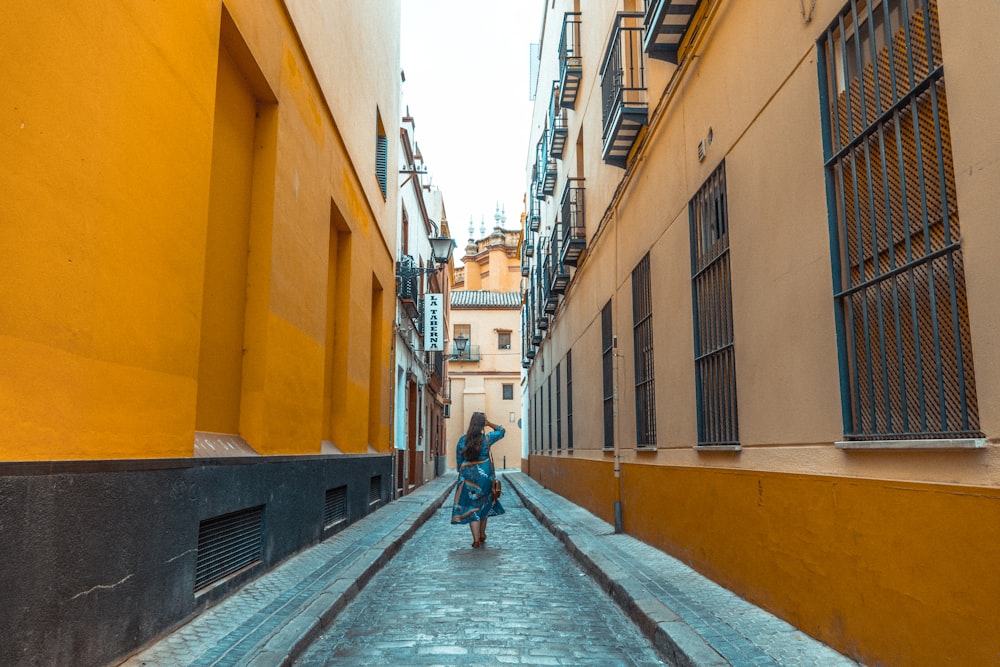 person in street during daytime