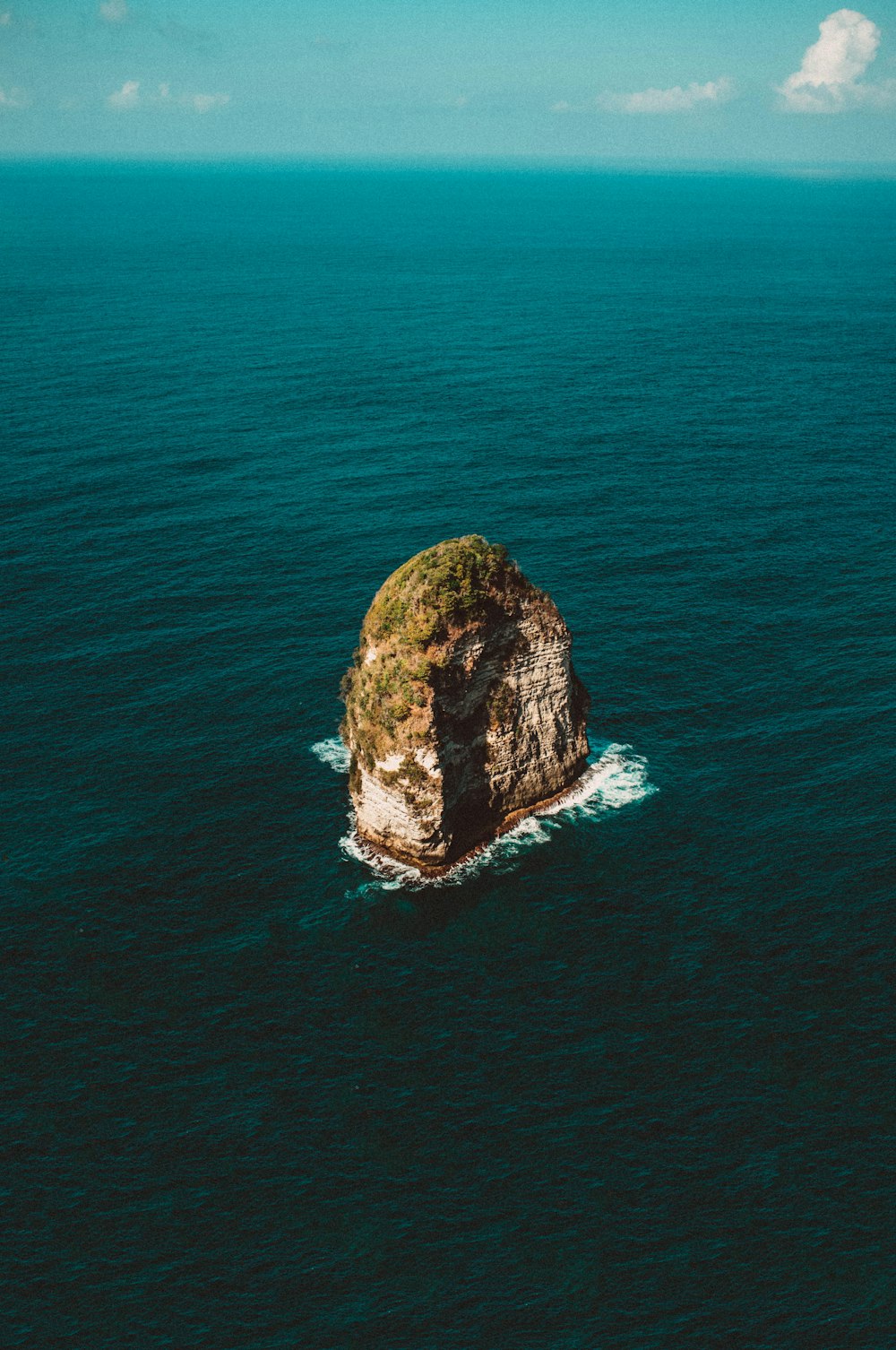 gray coastal stack during daytime