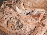 aerial photo of desert