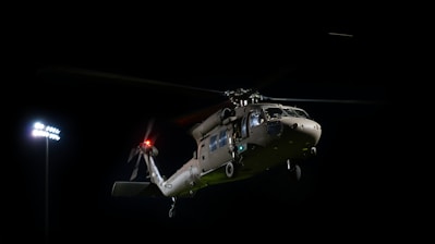flying gray chopper