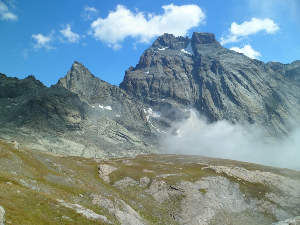 mountains under blue sky