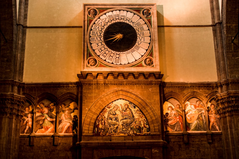 clock inside building