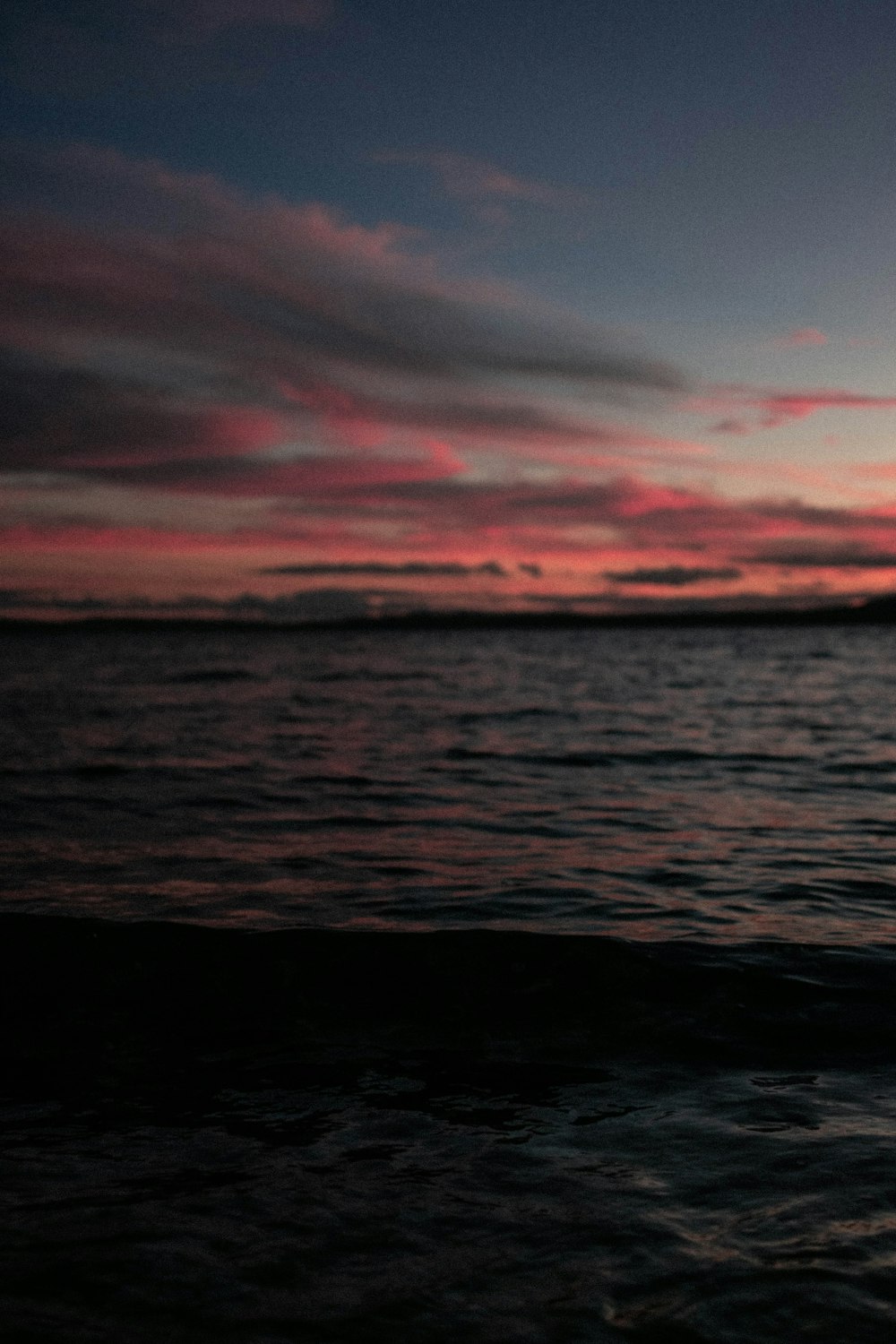 wavy ocean during golden hour