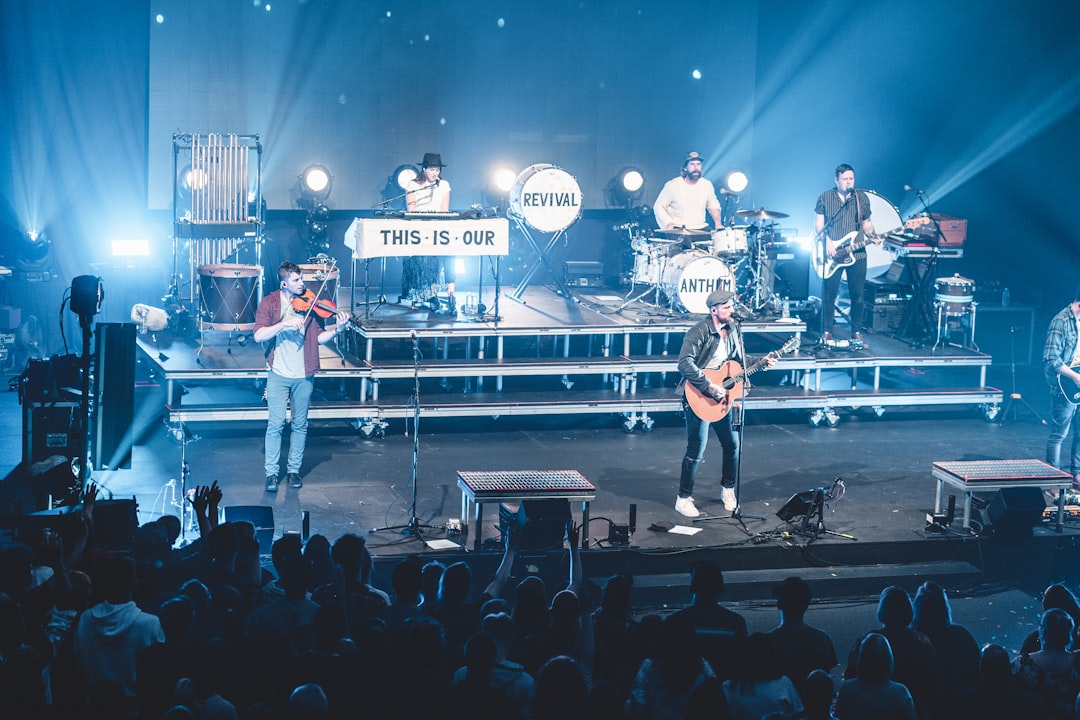 people performing on stage