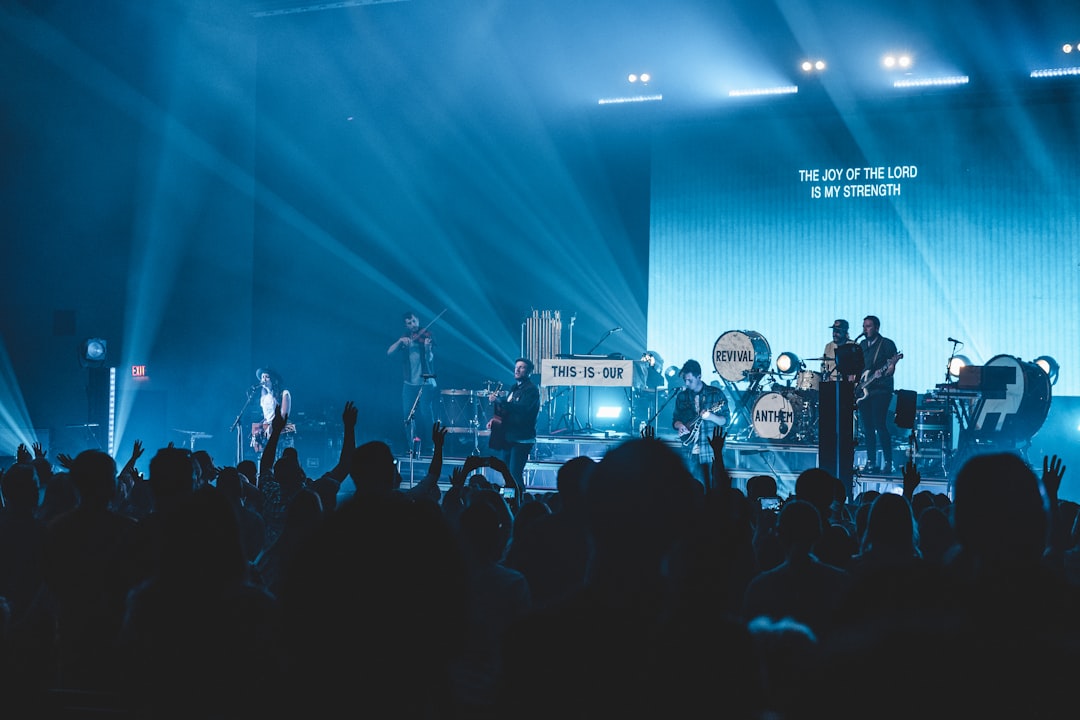 band playing on stage