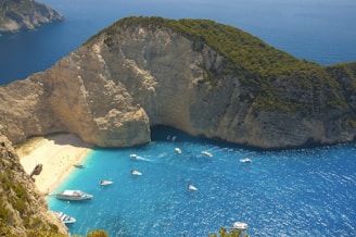 green island aerial scenery
