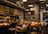 A cozy and well-organized cheese shop filled with an extensive variety of cheeses neatly displayed on shelves. The shop features rustic brick walls, warm lighting, and an assortment of other gourmet products such as bread and preserves. The ambiance is inviting and speaks to a traditional and authentic shopping experience.
