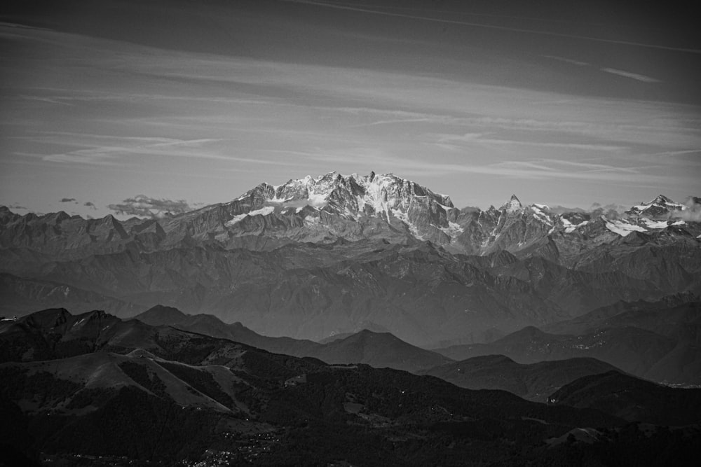 black and white mountain during daytime