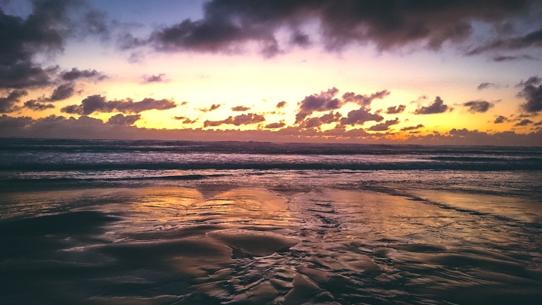 ocean during golden hour