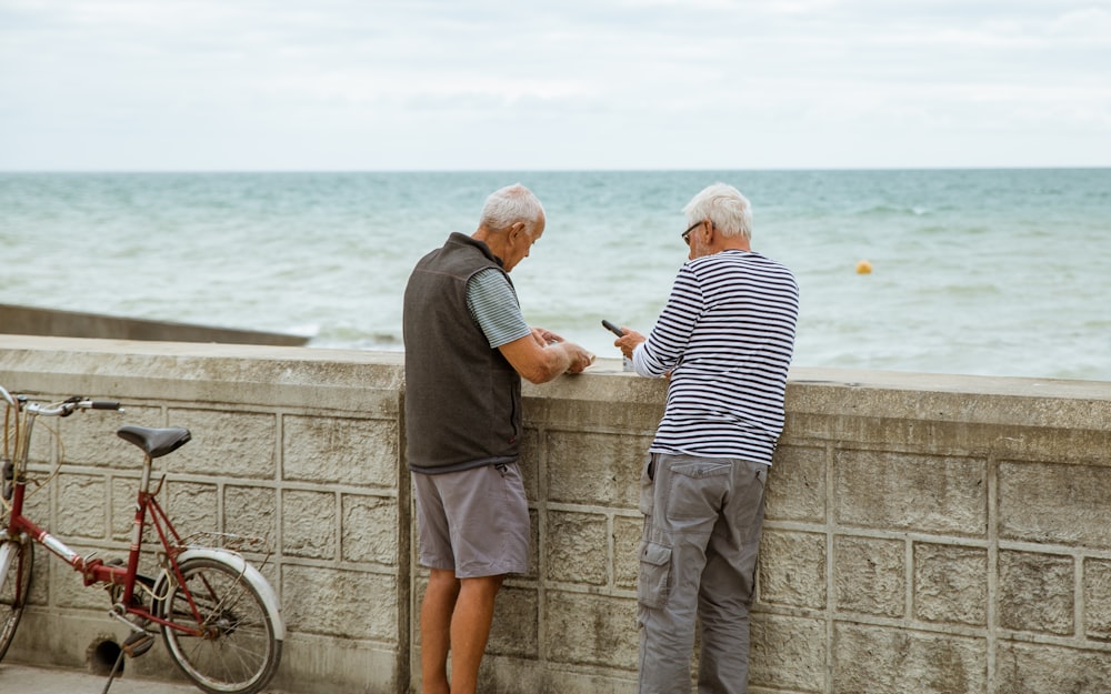 men at beach