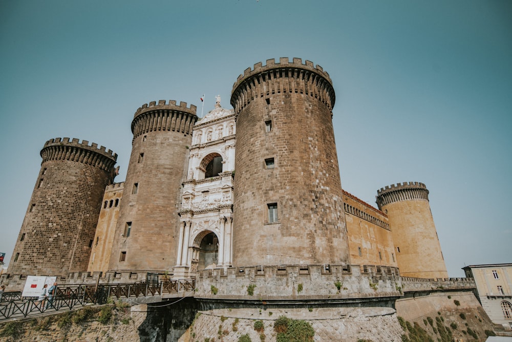 brown concrete castle