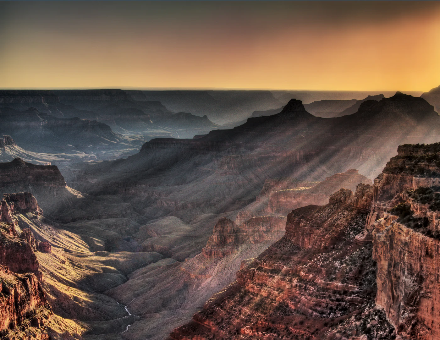Atardecer en Cape Royal, Gran Cañón, Arizona, Estados Unidos