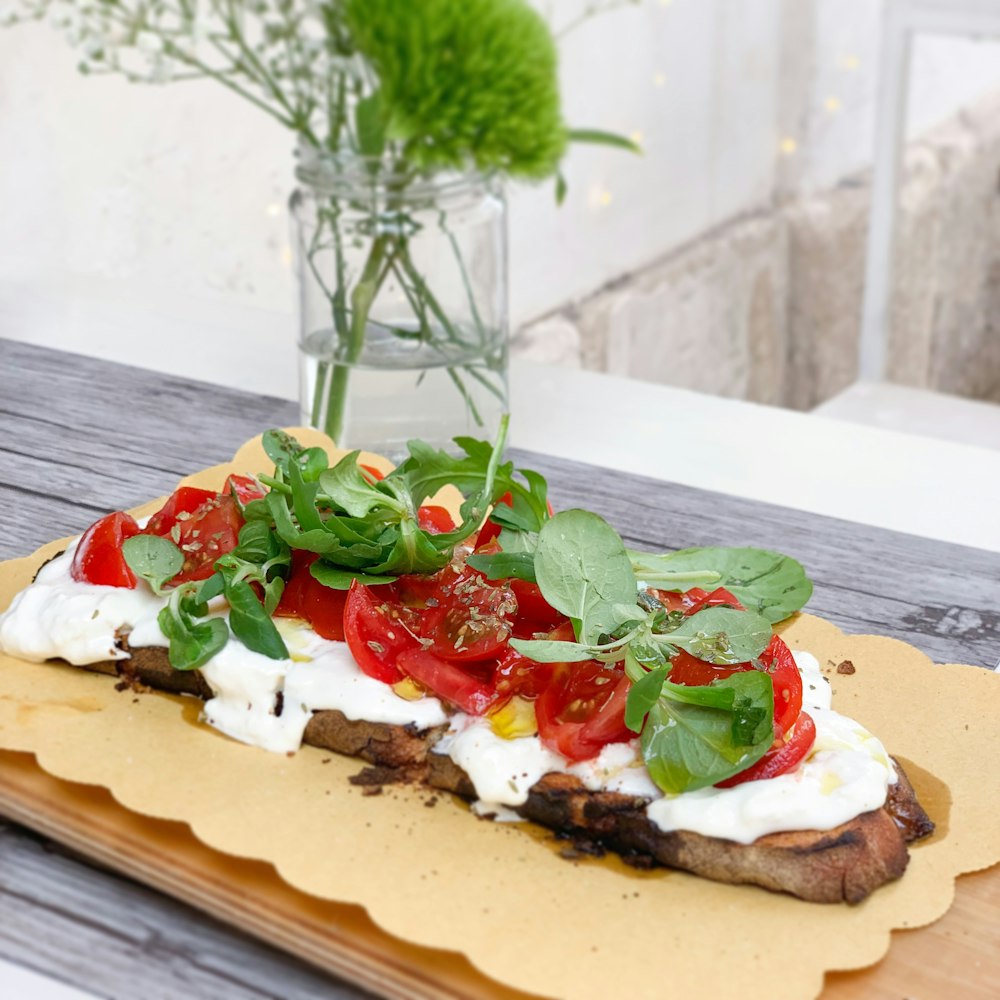 cooked food on tray