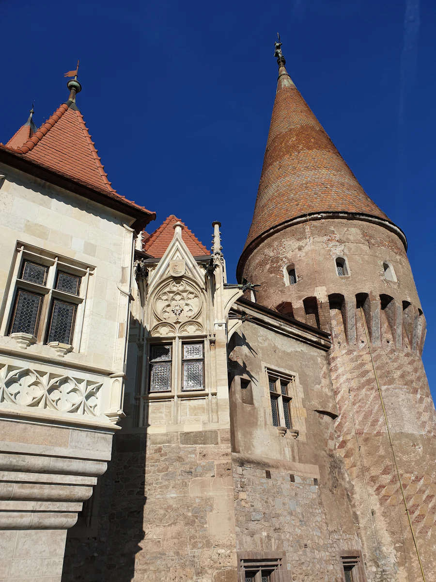 Gothic towers of Corvin Castle, Hunedoara