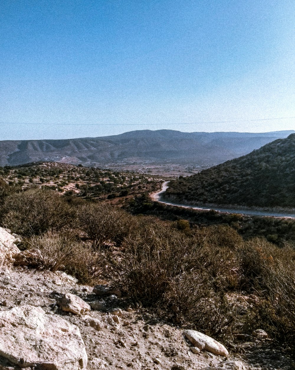 aerial view of highway