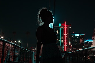silhouette photography of woman