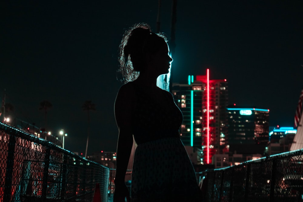 silhouette photography of woman