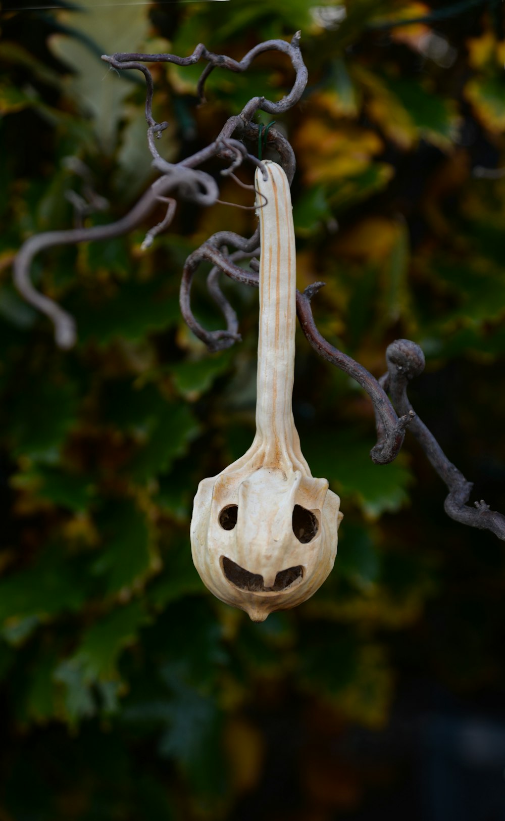 hanging white Halloween decor